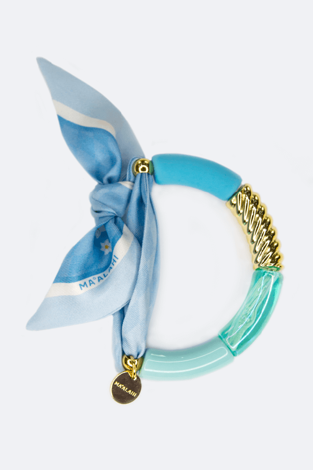 Seidenarmband-Edelweiss-azur