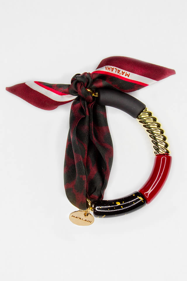Seidenarmband-leo-bordeaux