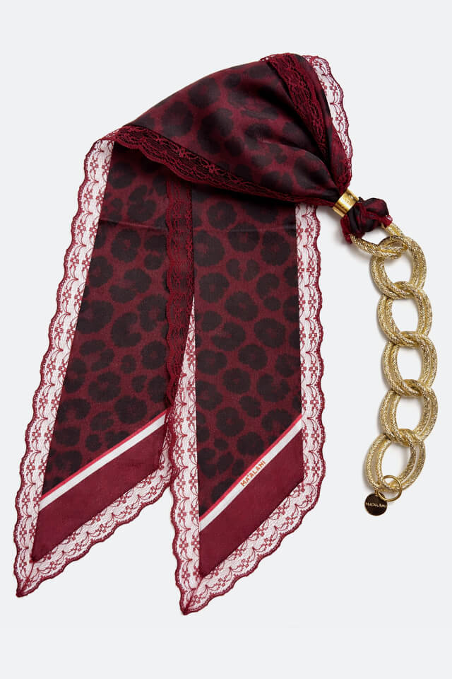 ChainMuse Lace Leo-Bordeaux