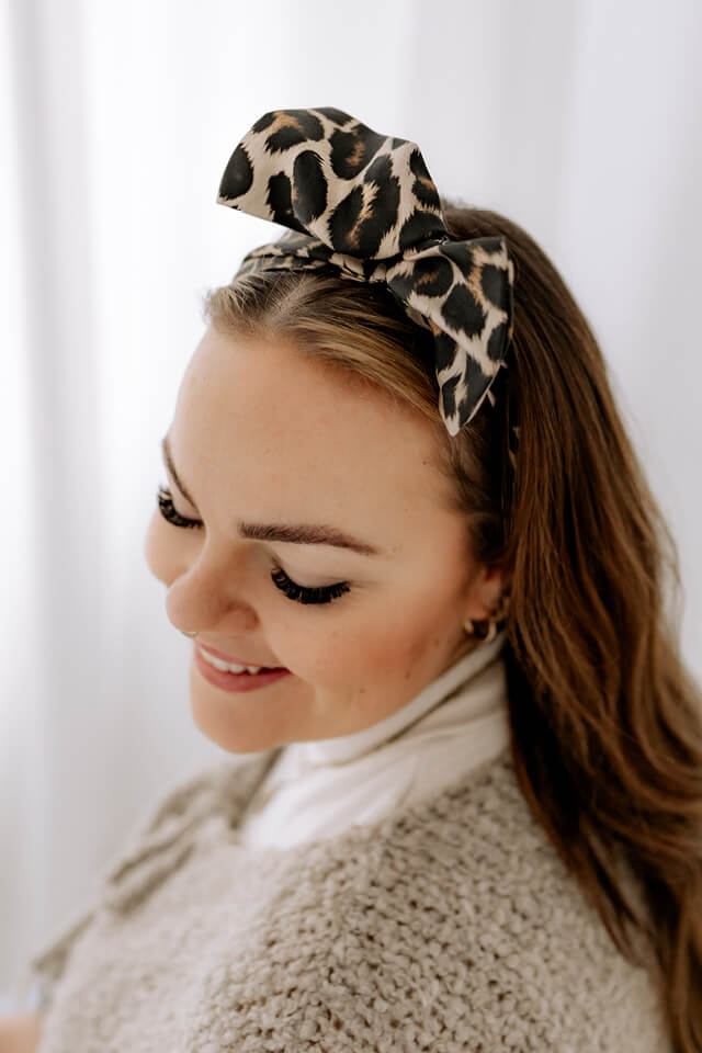 Haarband mit Draht-Leo-creme