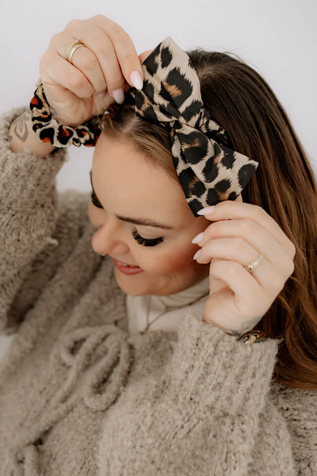 Haarband mit Draht-Leo-creme