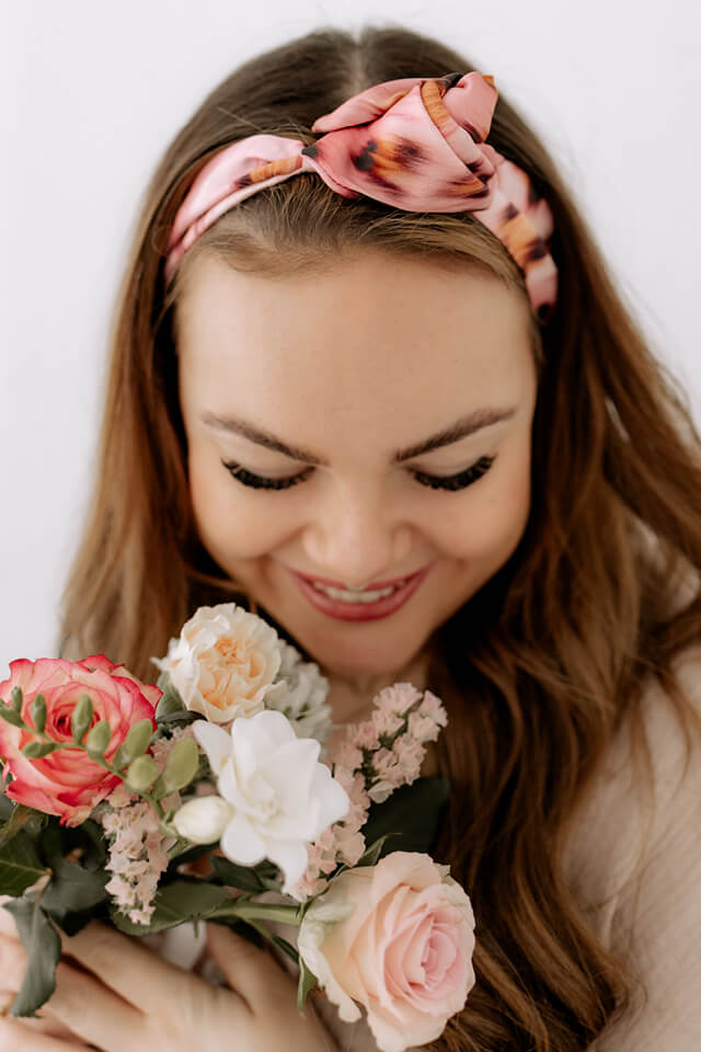 Haarband mit Draht-Leo-pink