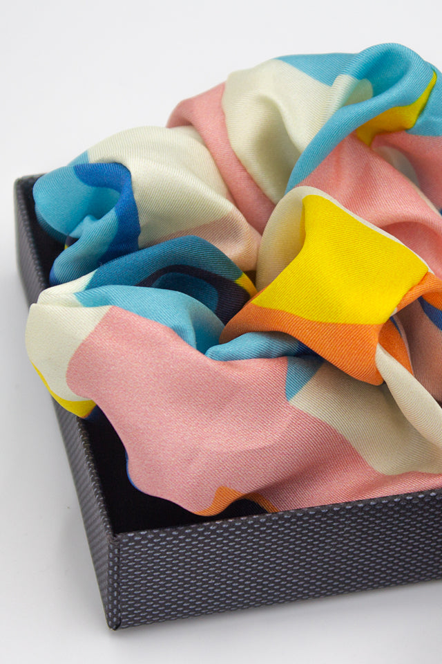 Scrunchie-Haargummi-Seide-Geschenkbox