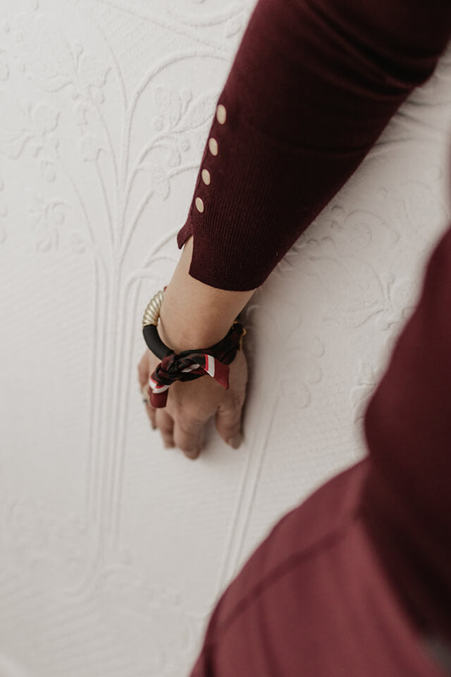 seidenarmband-leo-bordeaux